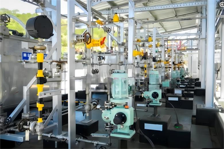 Installation of chemical dosing pumps for factory wastewater treatment stations